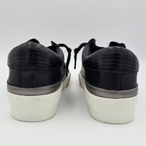 NWOT DV Dolce Vita Harryson Lace-Up Sneakers, Black/White/Tan, Women's Size 8.5 - Picture 7 of 13